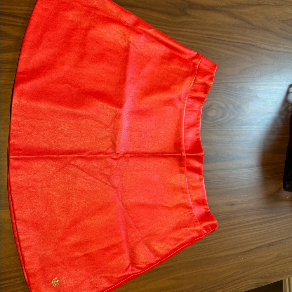 Juicy Couture Women's faux Leather Mini Skirt
